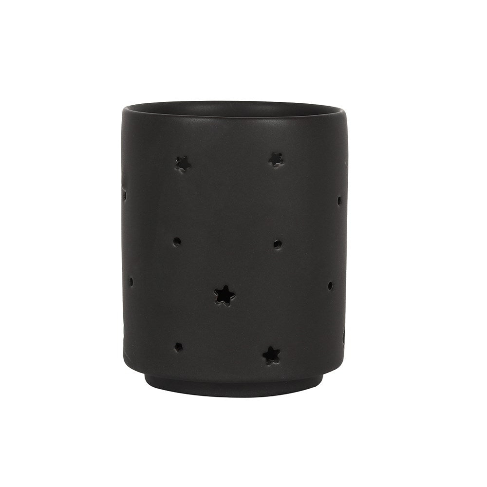 Black Triple Moon Cut Out Tea Light Holder