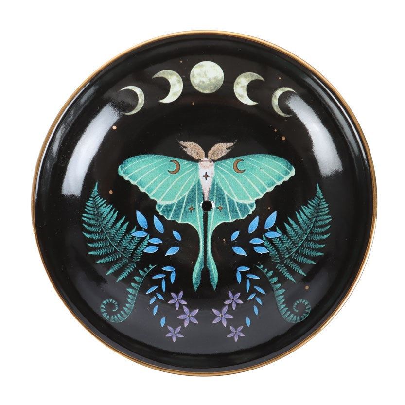 Luna Moth Incense Plate