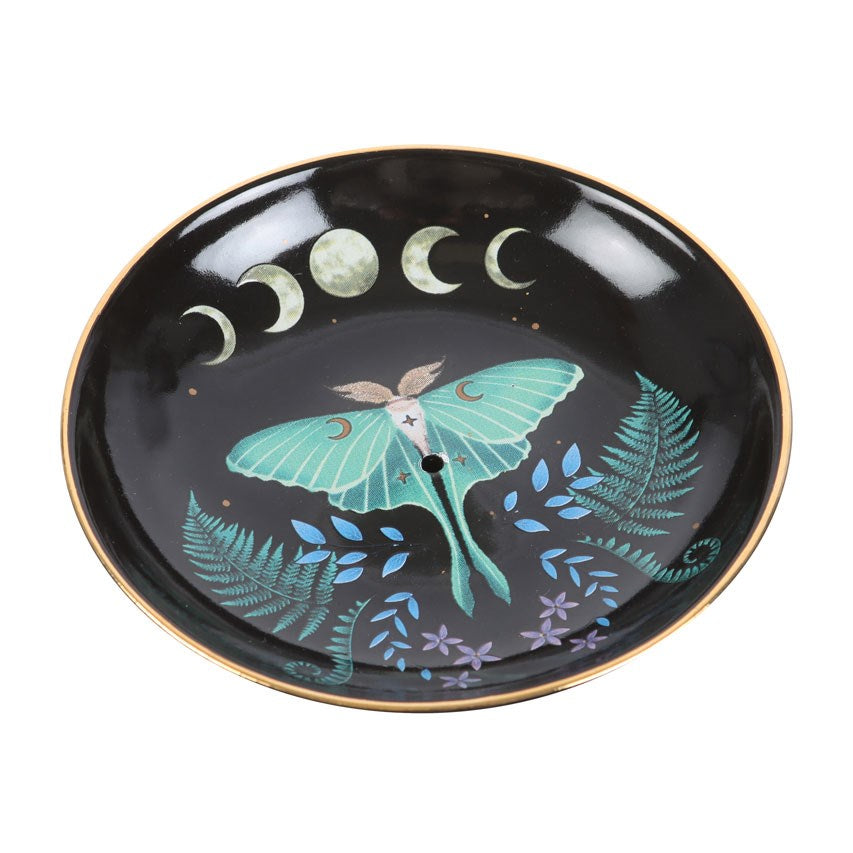 Luna Moth Incense Plate