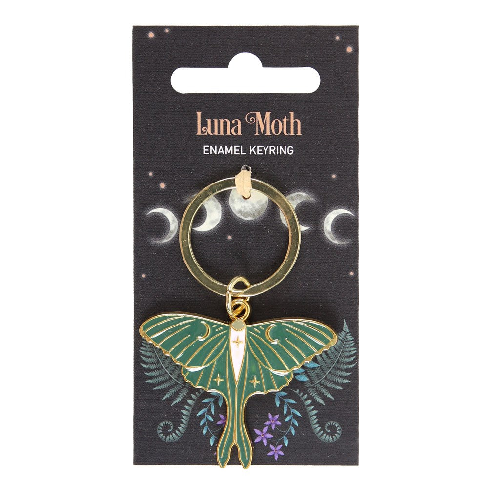 Luna Moth Keyring