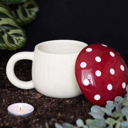 Mushroom Mug with Lid