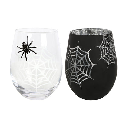 Spiderweb Wine Glasses - Set of 2