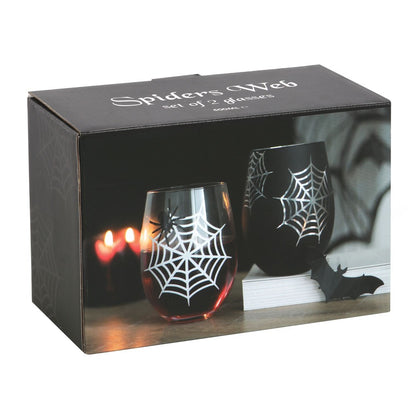 Spiderweb Wine Glasses - Set of 2