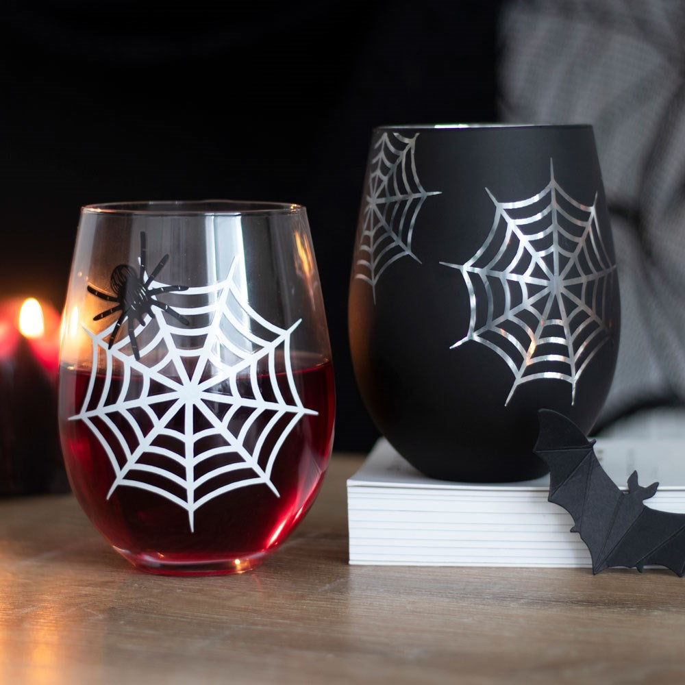 Spiderweb Wine Glasses - Set of 2