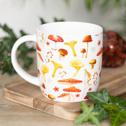 Mushroom Print Ceramic Mug