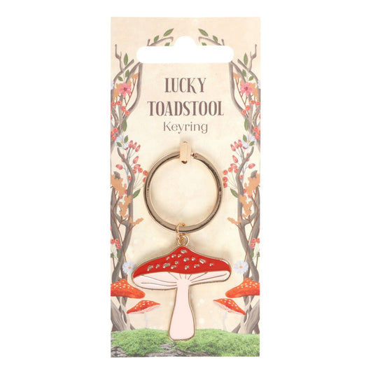 Lucky Toadstool Keyring