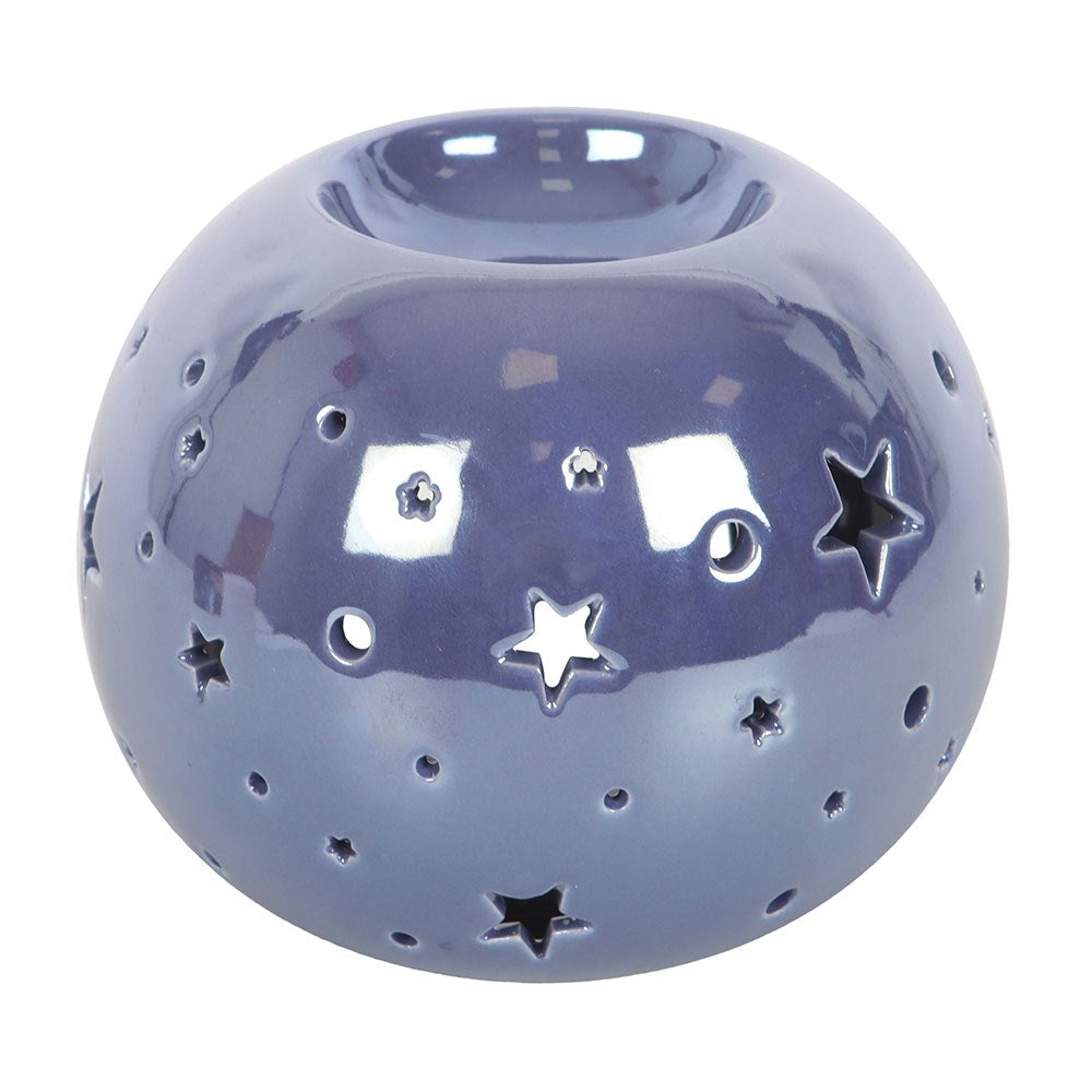 Purple Iridescent Star Oil Burner and Wax Warmer