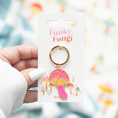 Funky Fungi Mushroom Keyring