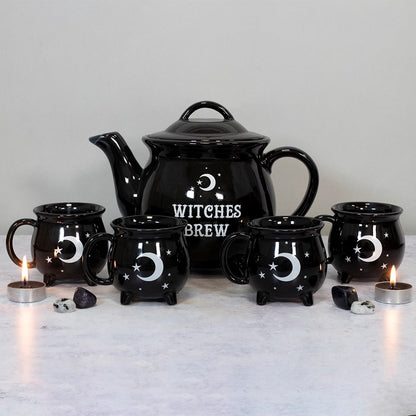 Witches Brew Cauldron Tea Set