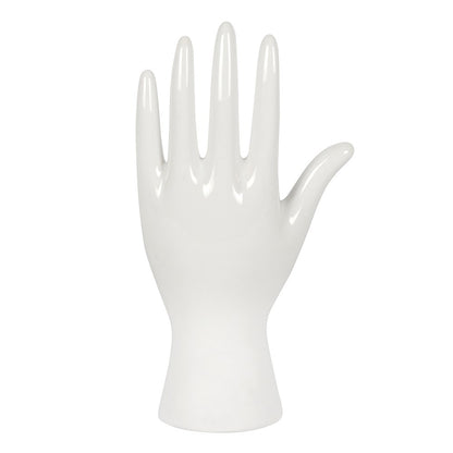 White Ceramic Palmistry Hand