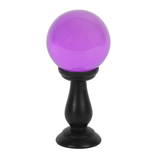 Purple Crystal Ball on Stand (Small)