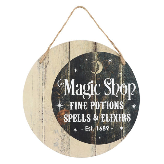 Magic Shop Round Hanging Sign