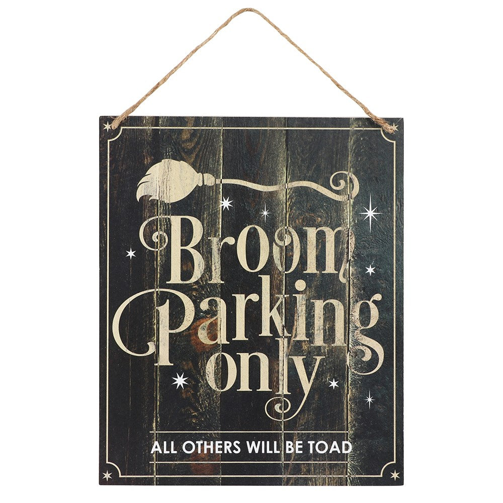 Broom Parking Hanging Sign