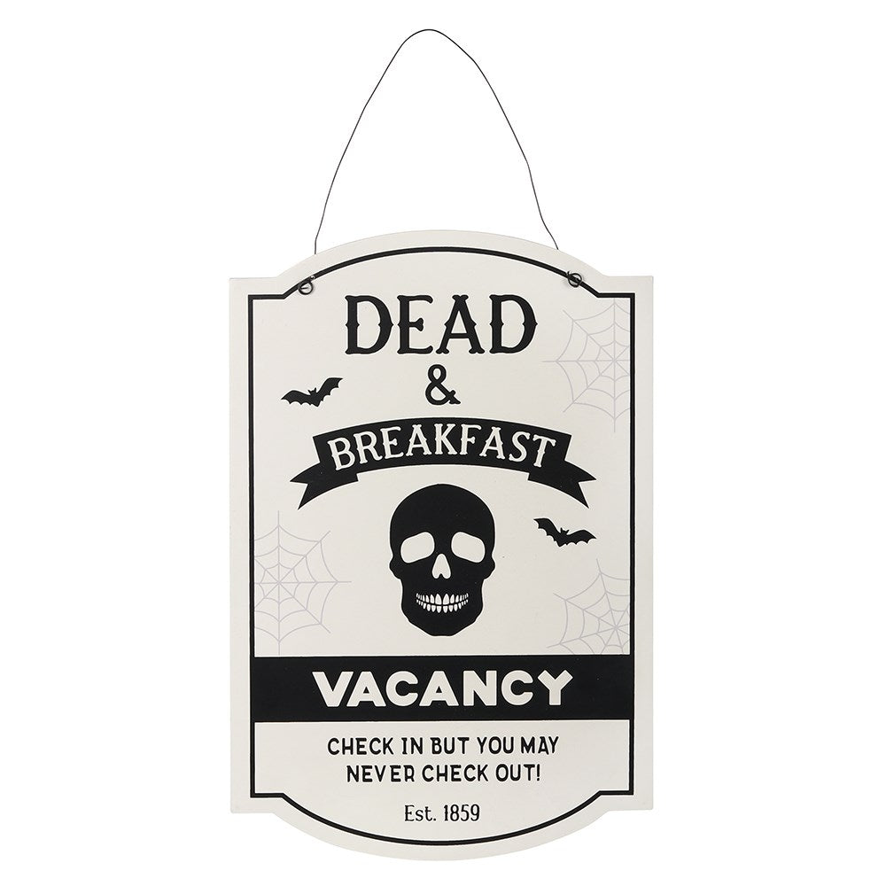 Dead & Breakfast Wooden Hanging Sign