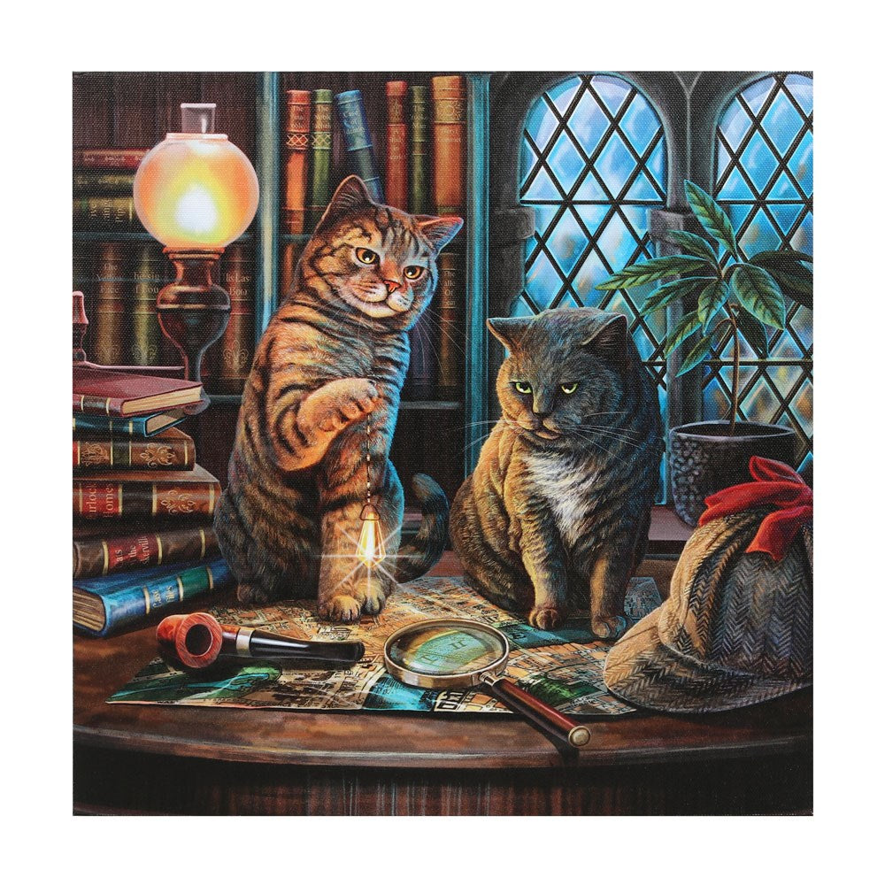 Purrlock Holmes  Light Up Canvas