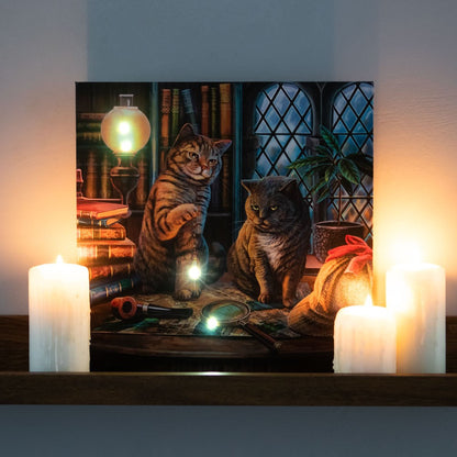 Purrlock Holmes  Light Up Canvas