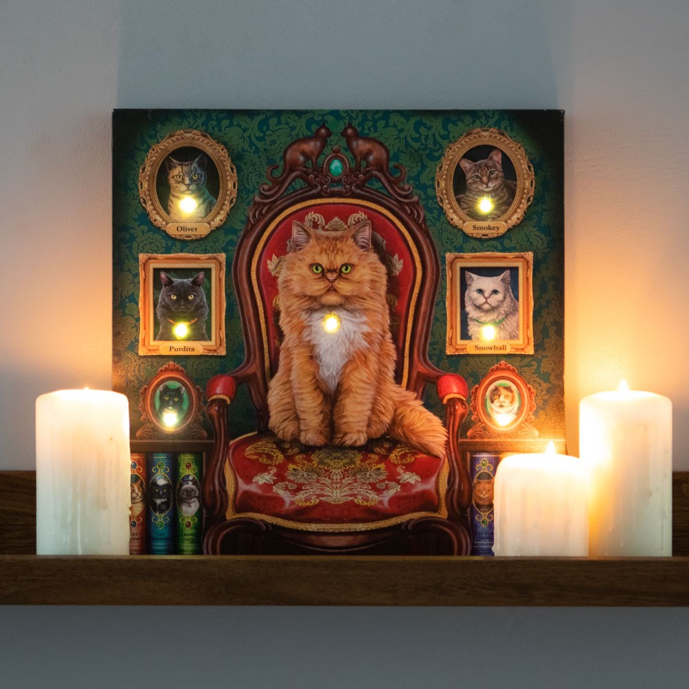 Mad About Cats Light Up Canvas