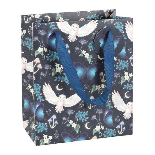 Midnight Forest Owl Print Gift Bag