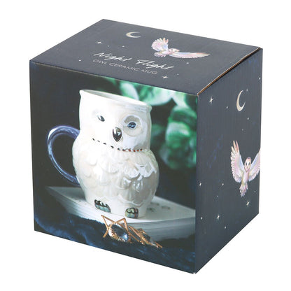 Owl Shaped Iridescent Mug