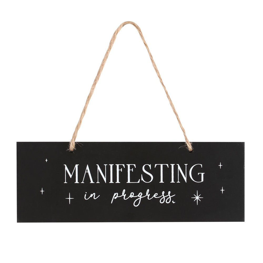 Manifesting In Progress - Hanging Sign