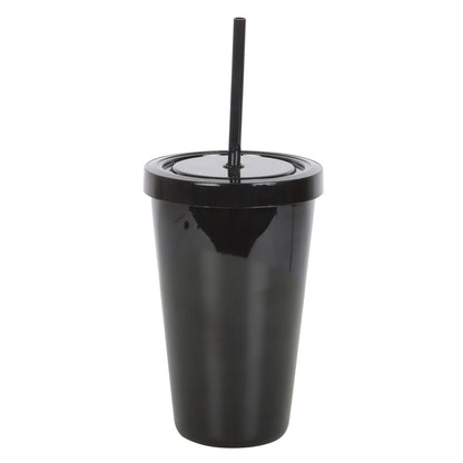 Goth Juice Tumbler with Straw