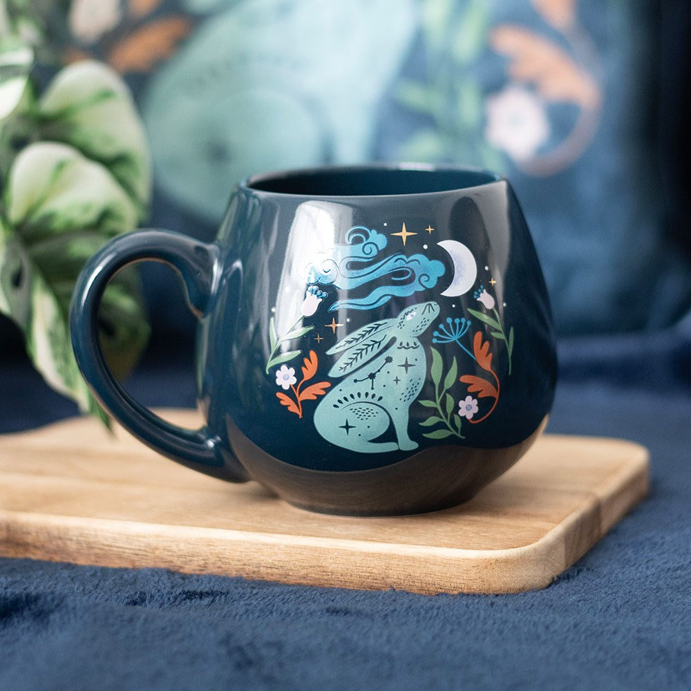 Midnight Hare Rounded Mug