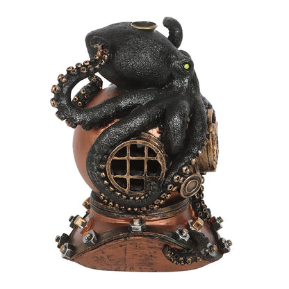 Kraken on Diver's Helmet Backflow Incense Burner