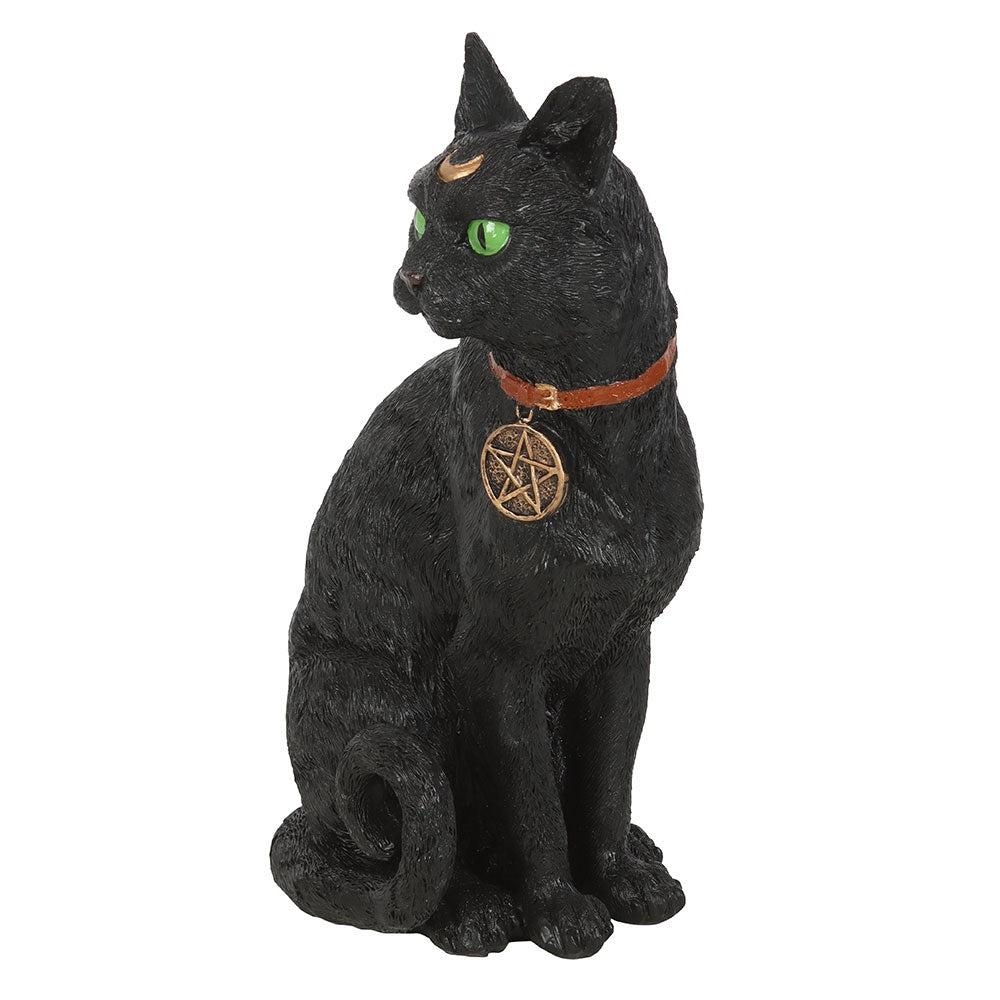 Sitting Black Cat Figurine