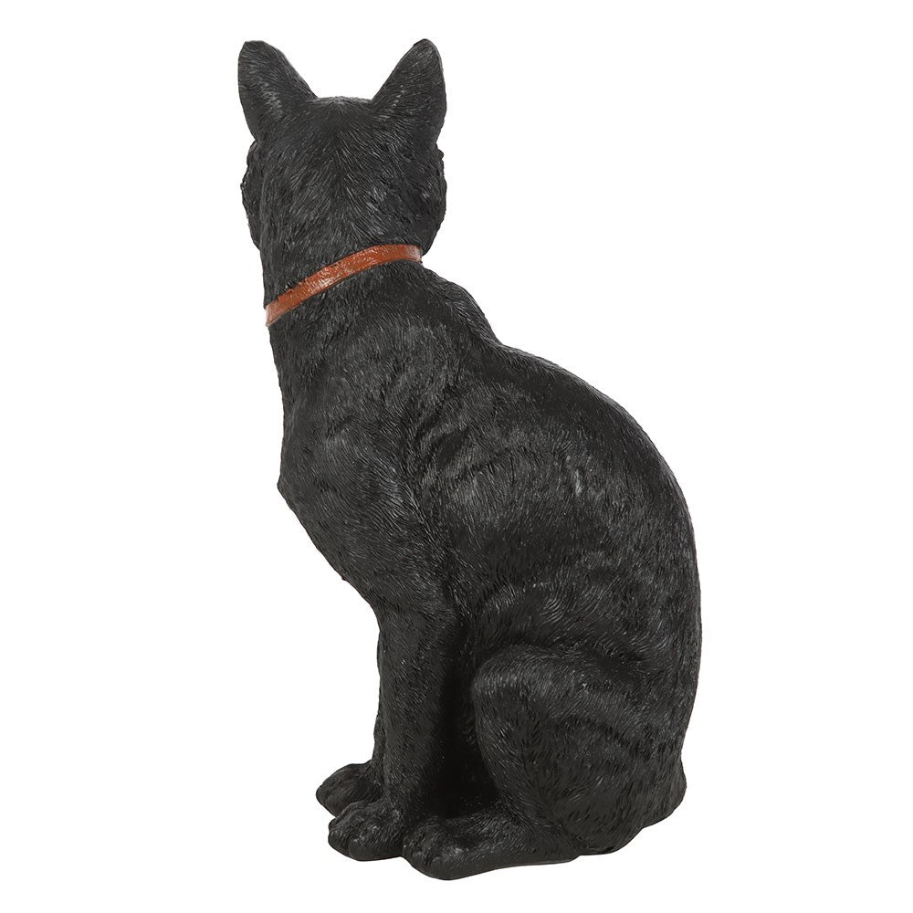 Sitting Black Cat Figurine