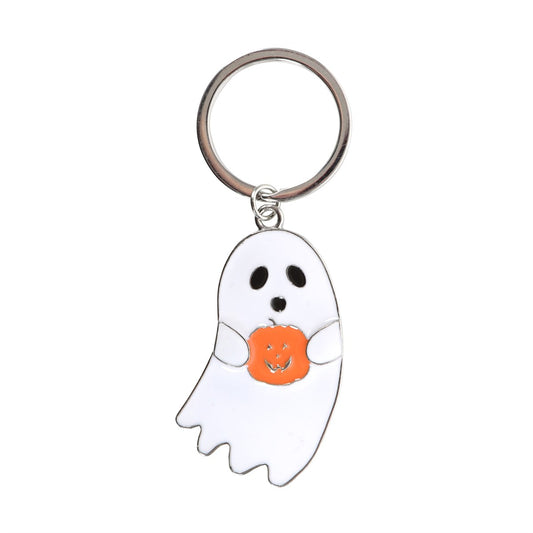 Ghost Hug Metal Keyring