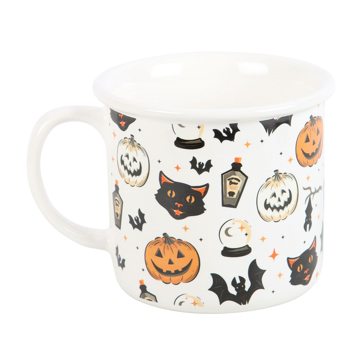 Spooky Cat & Pumpkin Mug