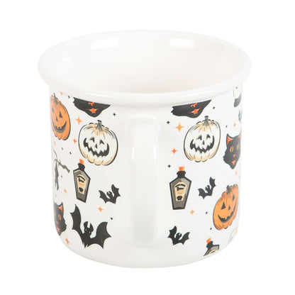 Spooky Cat & Pumpkin Mug