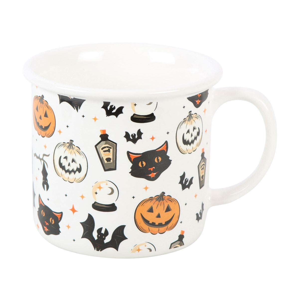 Spooky Cat & Pumpkin Mug