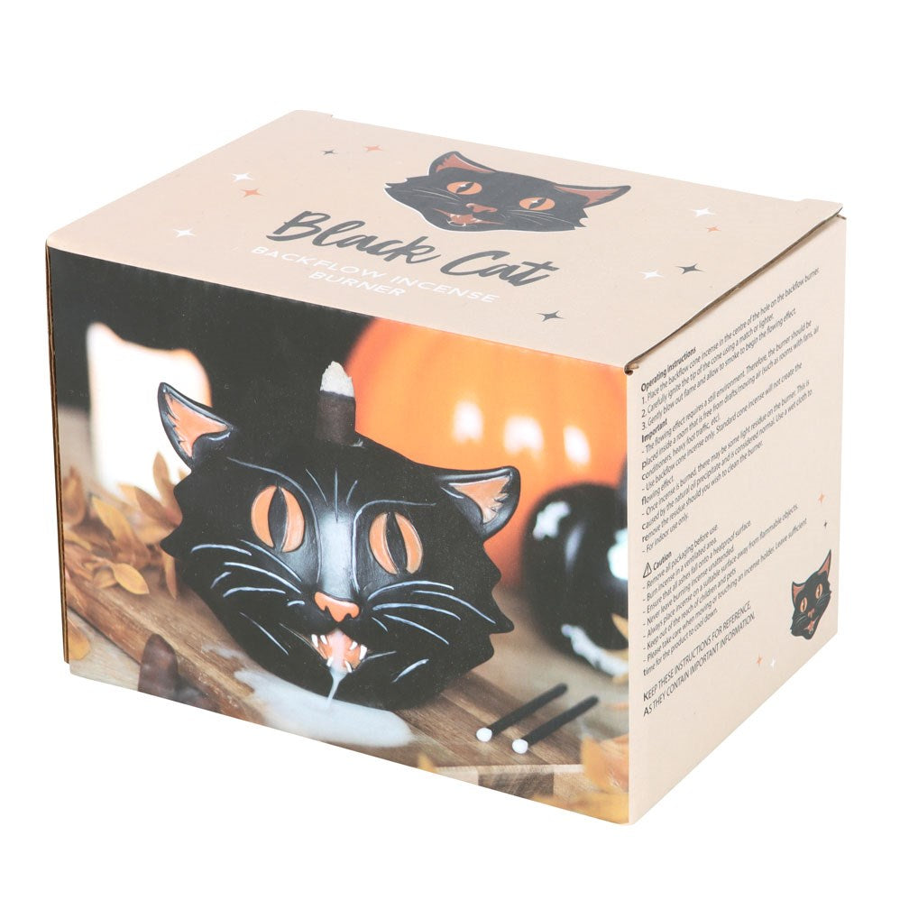 Black Cat Backflow Incense Burner