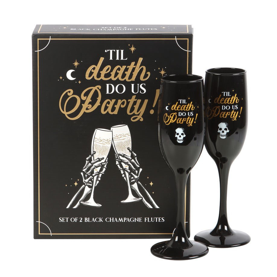 Champagne Flute Set - Til Death Do Us Party