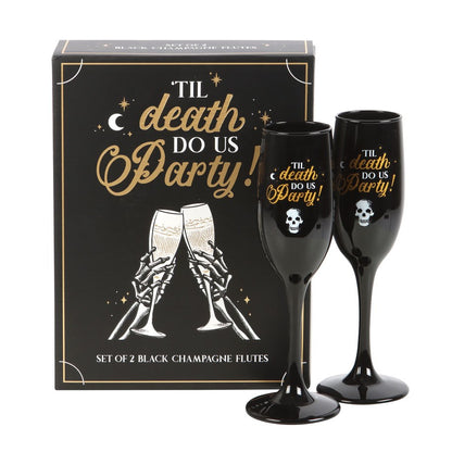 Champagne Flute Set - Til Death Do Us Party