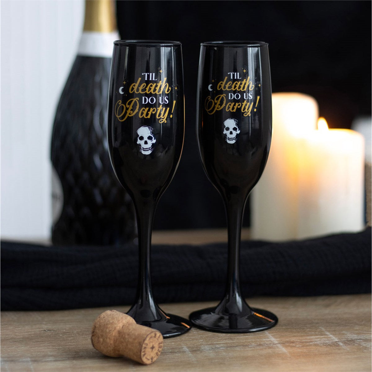 Champagne Flute Set - Til Death Do Us Party