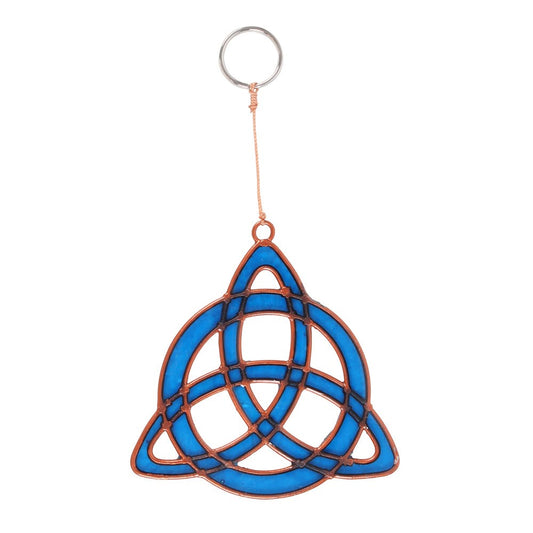 Blue Triquetra Suncatcher