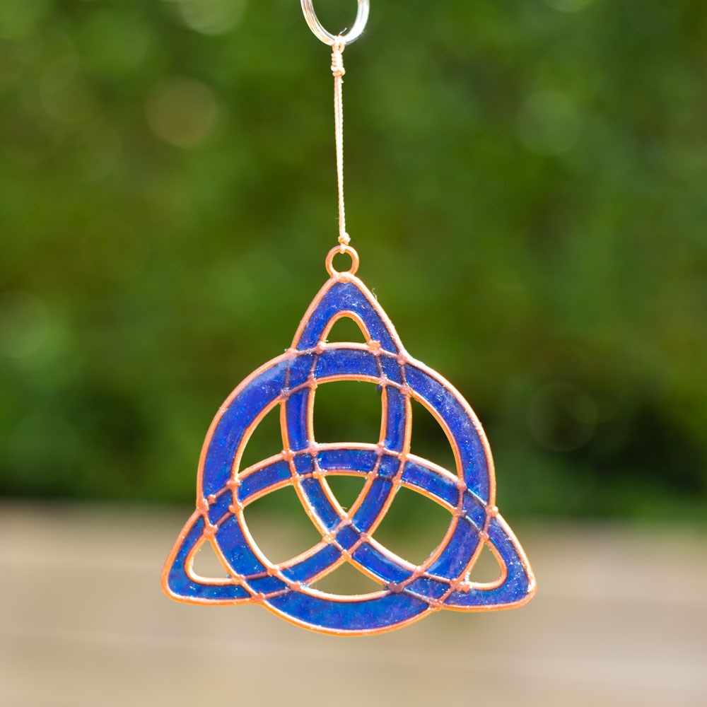 Blue Triquetra Suncatcher