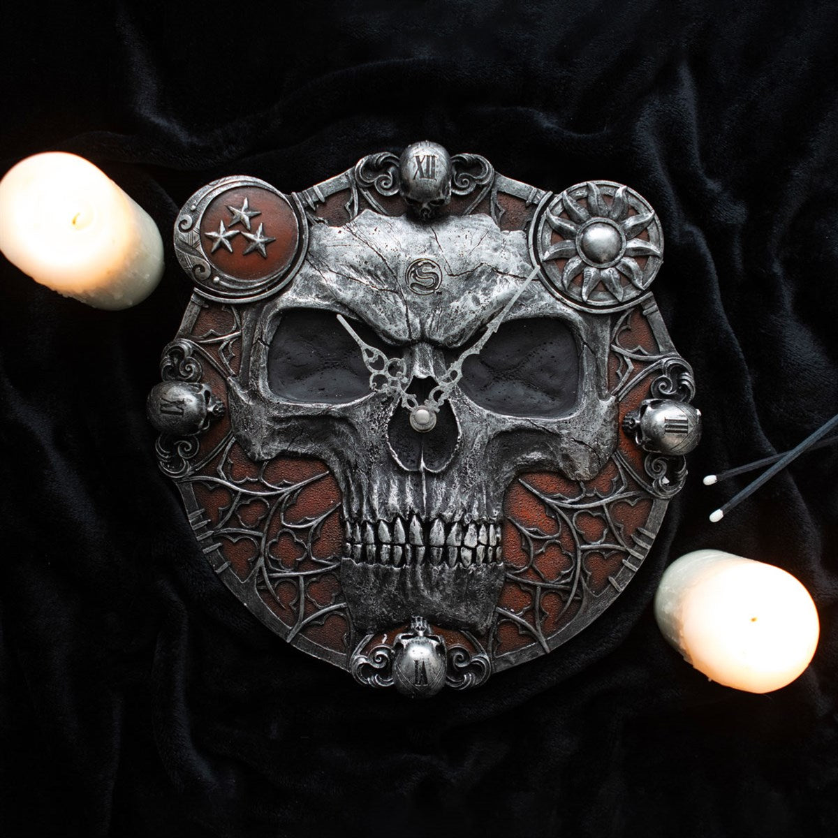 Hands of Death Resin Wall Clock