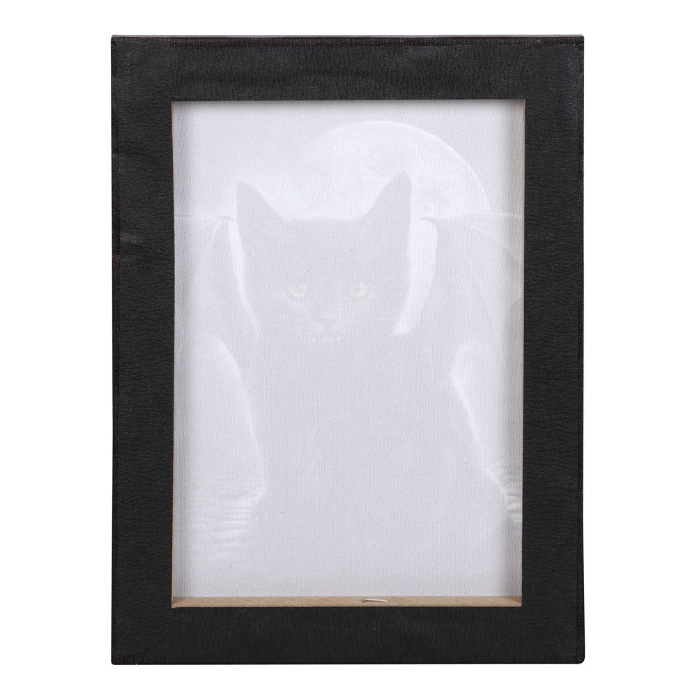 Bat Cat Canvas Plaque