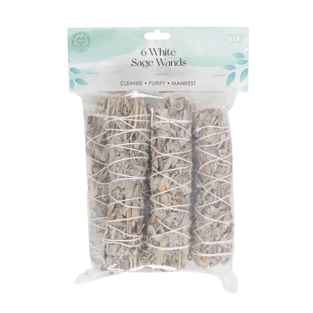 Medium White Sage Sticks - 15cm Pack of 6