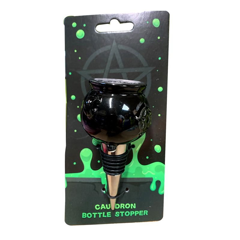 Pentagram Cauldron Bottle Stopper