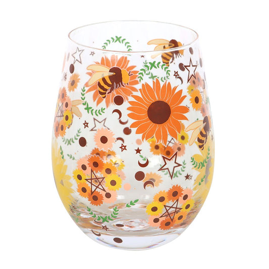 Summer Solstice Print Stemless Glass