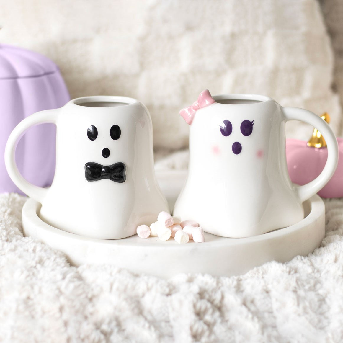 Mr & Mrs Boo Ghost Mug Set