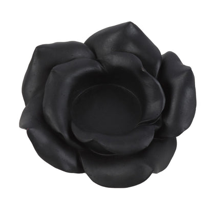 Black Rose Tealight Holder