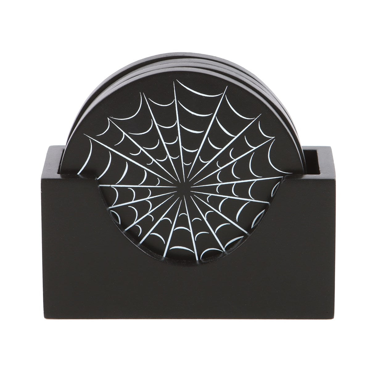 Black Spiderweb Coaster Set