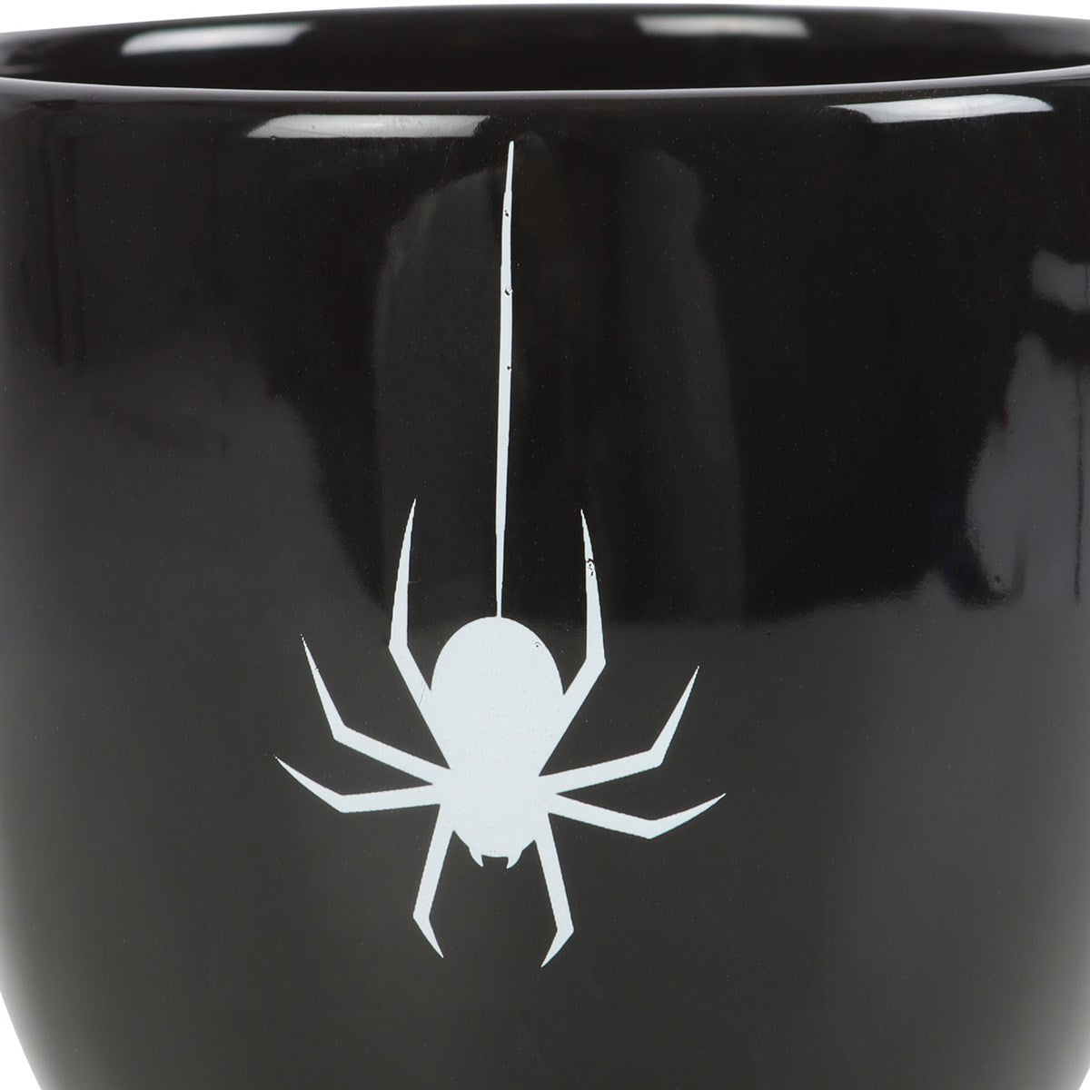 Black Spider Tea Cup