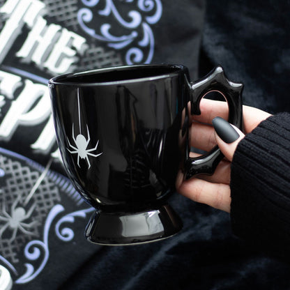 Black Spider Tea Cup