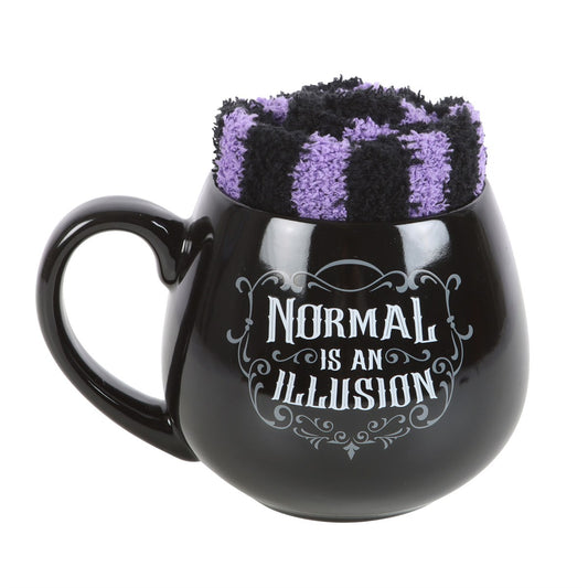 Normal is an Illusion Mug and Socks Set